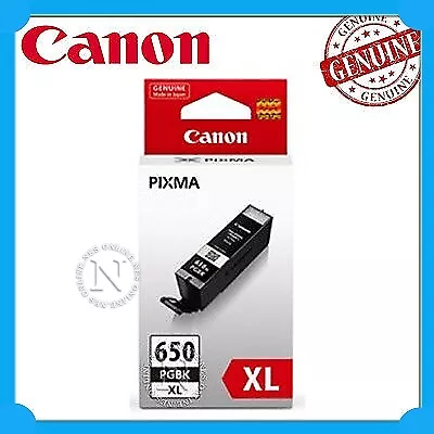 Canon Genuine PGI650XL HY BLACK Ink Cartridge->MG7160 MG5560 MG6460 MX726 MX926 • $33.50